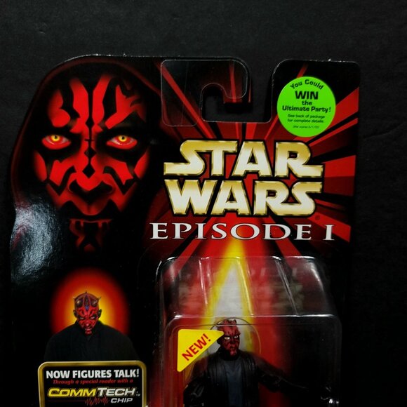 Star Wars Episode 1 Darth Maul Sith Lord Action Figure Comm Tech Chip 1999 NEW - Picture 4 of 5